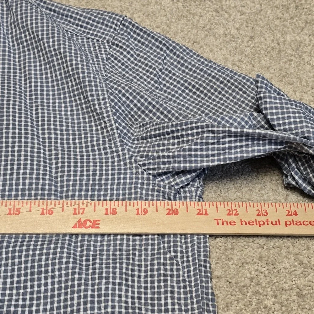 Vineyard Vines Blue OTG Performance Gingham Check Button‎ Down Shirt Men's Sz M